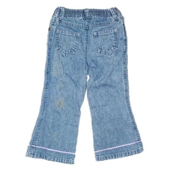 LITTLE LEGENDS Jeans with Embroidered Flowers - Picture 4 of 5
